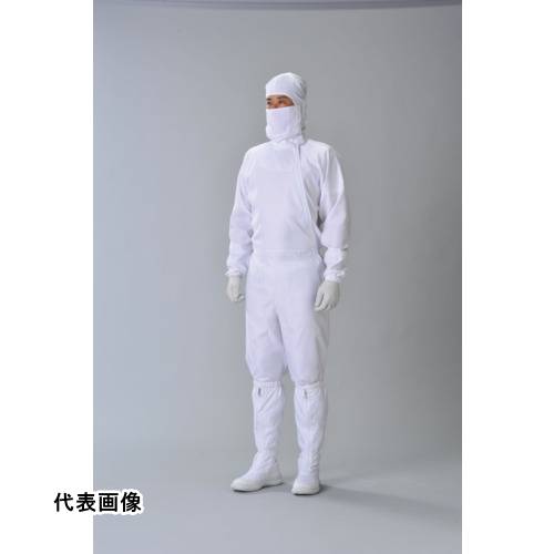 クリーンルーム用ウェア ISO Class 5 ADCLEAN クリーンスーツ 白 L [LE11051L] 販売単位：1 送料無料(4.0)