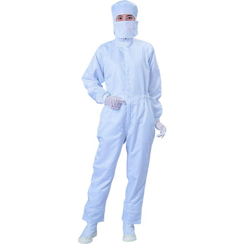 クリーンルーム用ウェア ISO Class 5 BLASTON カバーオール 白 LLサイズ [BSC-12021-W-LL] 販売単位：1 送料無料