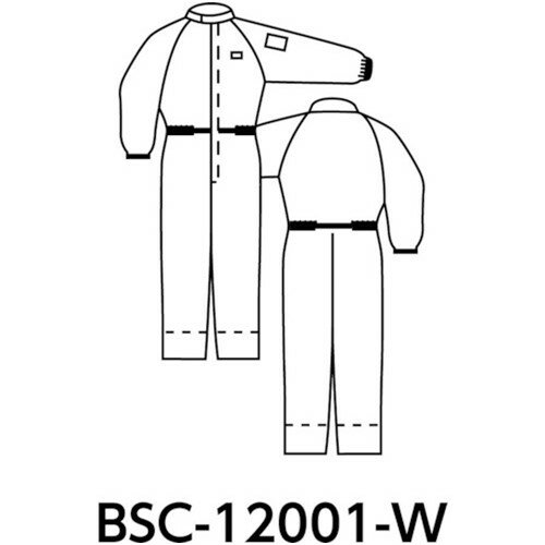 クリーンルーム用ウェア ISO Class 5 ブラストン カバーオール-青-3L [BSC-12001-B-3L] 販売単位：1 送料無料 2