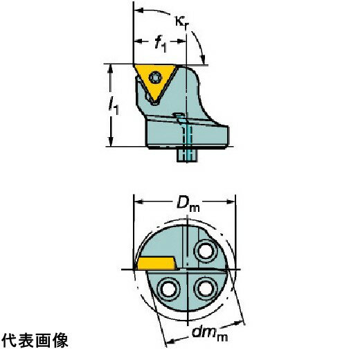 工具ターニングホルダー サンドビック コロターンSL コロターン107用カッティングヘッド(410) [570-STFCR-16-11-B1] 販売単位：1 送料無料 1