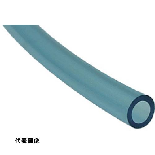 チヨダ ポリウレタンチューブ TEタッチチューブ 8mm/100m クリアブルー [TE-8-100 CBL] 販売単位：1 送..
