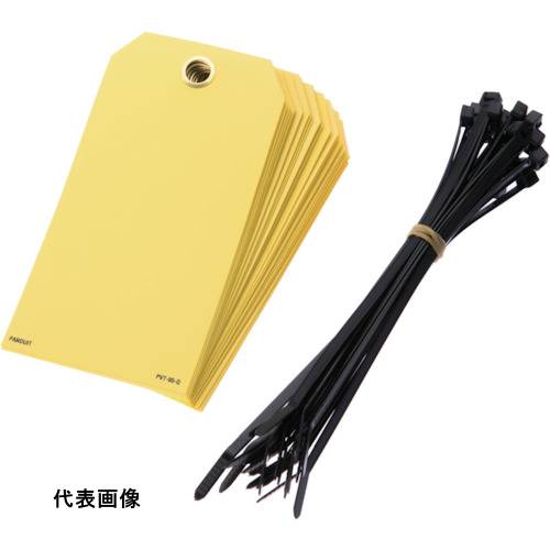 PANDUIT 書き込み用カラータグ 黄 (25枚入) [PVT-95-Q] 販売単位：1 送料無料
