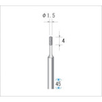 ｜4759656 [12153] 1本販売商品画像については実際の製品と異なる場合がございます。あくまでも商品のスペックをご確認の上ご注文をお願いいたします。※この商品は受注発注の商品です。その為メーカーに在庫がない場合がございます。その場合は大変申し訳ございませんがキャンセルとさせて頂きます。予めご了承下さい。4759656特長インターナル極小穴加工から外径研削粗加工まで高い研削性と耐久性を発揮します。用途機械部品・電子部品・精密部品・金型のグラインダー研削加工。仕様粒度(#)：140刃径(mm)：1.5刃長(mm)：4軸径(mm)：3全長(mm)：45形状：円筒最高使用回転数(rpm)：80000砥粒：CBN超硬軸：-質量9.000G注意超硬軸欄に○印のない商品は高硬度ステンレス軸になります。原産国日本「ルーペスタジオ」では、拡大鏡(虫眼鏡/ルーペ)、双眼鏡、単眼鏡、望遠鏡などのレンズ製品を主に取り扱っております。工具製品は常には在庫しておらずお取りよせとなります。ご了承下さい。CBNバー CBNバーナカニシ 電着CBNバー＃140 関連商品へ