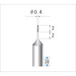 ナカニシ 超硬軸CBNバー 刃径0.4mm [12252] 販売単位：1 送料無料