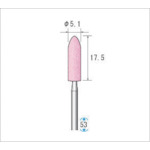 ｜4765273 [42024] 1PK販売商品画像については実際の製品と異なる場合がございます。あくまでも商品のスペックをご確認の上ご注文をお願いいたします。※この商品は受注発注の商品です。その為メーカーに在庫がない場合がございます。その場合は大変申し訳ございませんがキャンセルとさせて頂きます。予めご了承下さい。4765273特長微細部の研削に最適な極小サイズの精密軸付砥石です。仕様粒度(#)：100形状：砲弾外径(mm)：5.1幅(mm)：17.5軸径(mm)：2.34軸長(mm)：35.5最高使用回転数(rpm)：50000砥粒：WA全長(mm)：53色：ピンク質量30.000G原産国日本「ルーペスタジオ」では、拡大鏡(虫眼鏡/ルーペ)、双眼鏡、単眼鏡、望遠鏡などのレンズ製品を主に取り扱っております。工具製品は常には在庫しておらずお取りよせとなります。ご了承下さい。軸付砥石 軸付砥石ナカニシ 軸付砥石（1Pk（袋）10本）粒度100 ピンク 関連商品へ