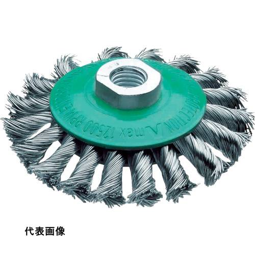 ベベルブラシ LESSMANN ノットベベルブラシ Φ115 ステンレス線 0.5 [472854] 販売単位：1 送料無料