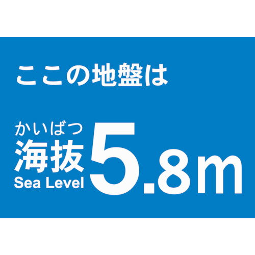 TRUSCO トラスコ中山 海抜ステッカー 5.8m (2枚入) [TKBS-58] 販売単位：1