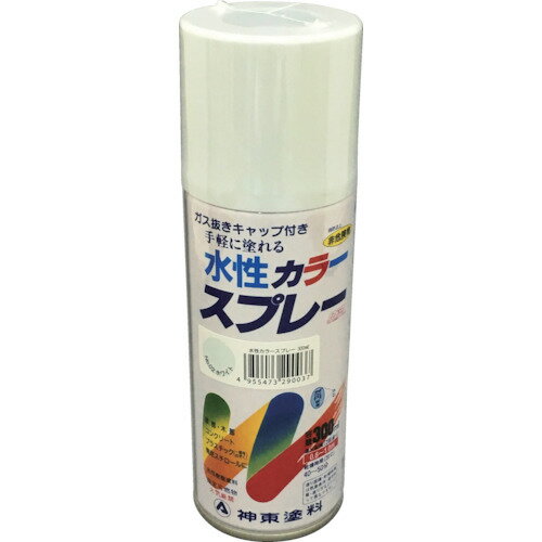 シントー 水性カラースプレー ホワイト 300ML [2903-0.3] 販売単位：1