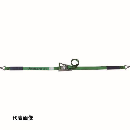 4562468180510｜479-5300 [R5N17] 1本販売 商品画像については実際の製品と異なる場合がございます。あくまでも商品のスペックをご確認の上ご注文をお願いいたします。※この商品は受注発注の商品です。その為メーカーに在庫がない場合がございます。その場合は大変申し訳ございませんがキャンセルとさせて頂きます。予めご了承下さい。479-5300特長ラチェット式により簡単な操作で確実な荷締め作業ができるベルトです。用途トラック輸送時の荷崩れ防止。仕様最大使用荷重(t)：0.77ベルト長さ(m)巻取側：7ベルト長さ(m)固定側：1ベルト寸法(mm)幅×厚さ：50×2.0色：グリーン仕様2ラチェットバックル式コーナープロテクター付バックルシート付ナローフックタイプ材質_仕上ベルト:ポリエステルラチェットバックル:スチール質量1.870KG注意他社ベルトとの組み合わせはしないでください。乱暴に扱わないでください。定期的に注油をしてください。巻き取りすぎに注意してください。点検してください。原産国日本JANコード4562468180510「ルーペスタジオ」では、拡大鏡(虫眼鏡/ルーペ)、双眼鏡、単眼鏡、望遠鏡などのレンズ製品を主に取り扱っております。工具製品は常には在庫しておらずお取りよせとなります。ご了承下さい。荷締機 ベルト荷締機allsafe ベルト荷締機 関連商品へ