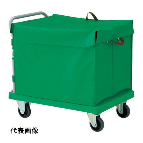 TRUSCO トラスコ中山 樹脂台車 グランカート 蓋付ハンドトラックボックス付 718X468 [TP-702-THB] 販売..