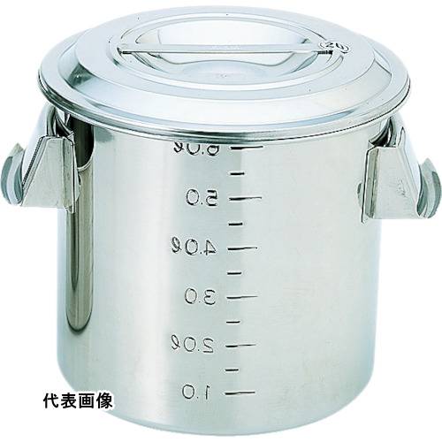 TRUSCO トラスコ中山 ステンレスポット蓋付 330x330 26L 手付 [TSH-4633] 販売単位：1 送料無料