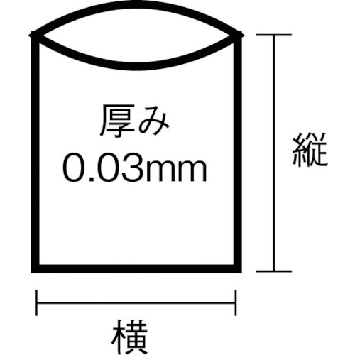 サニパック スタンダードポリ袋4号(0.03mm) [L04] 販売単位：1