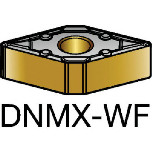 ｜570-4979 [DNMX110408WF] 10個セット システム上、送料無料と表記されていても、沖縄県・離島宛、大型商品は追加料金をいただく場合があります。別途費用が発生する場合、システムの都合上ご購入時の自動配信メールには追加料金が含まれておりません。当店でご注文内容を確認し、別途メールにてご請求金額を連絡致します。商品画像については実際の製品と異なる場合がございます。あくまでも商品のスペックをご確認の上ご注文をお願いいたします。※この商品は受注発注の商品です。その為メーカーに在庫がない場合がございます。その場合は大変申し訳ございませんがキャンセルとさせて頂きます。予めご了承下さい。570-4979特長滑らかな切削と優れた切れ刃じん性または加工面粗さとの融合が求められるときに優れ機能を発揮します。優れた耐熱衝撃性と軽断続切削に最適です。用途一般旋削ステンレス加工用。中から低切削速度用。仕様適合被削材：PMチップ形状：菱形55°切刃有効長LE(mm)：10.8279内接円IC(mm)：9.525厚さS(mm)：4.7625コーナ半径RE(mm)：0.7938穴径D1(mm)：3.81主逃げ角AN(°)：0コーティング：TiAlN+TiAlN加工タイプ：Finishing仕様2PVDコーティング超微粒子超硬材種質量7.000G原産国スウェーデン「ルーペスタジオ」では、拡大鏡(虫眼鏡/ルーペ)、双眼鏡、単眼鏡、望遠鏡などのレンズ製品を主に取り扱っております。工具製品は常には在庫しておらずお取りよせとなります。ご了承下さい。刃先交換式工具 旋削工具用チップSANDVIK T−Max P 関連商品へ