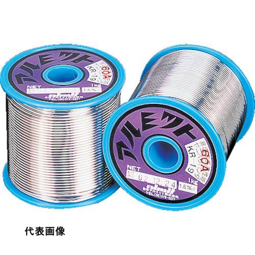 4942512100051｜116-7057 [KR1960A2.50.8MM] 1巻販売商品画像については実際の製品と異なる場合がございます。あくまでも商品のスペックをご確認の上ご注文をお願いいたします。※この商品は受注発注の商品です。その為メーカーに在庫がない場合がございます。その場合は大変申し訳ございませんがキャンセルとさせて頂きます。予めご了承下さい。116-7057特長ステンレス端子、バイメタルおよびニッケルメッキなどメッキ処理をした部品のはんだ付けに最適です。用途電気・電子機器の配線、接続などの端子付。仕様線径(mm)：0.80鉛フリーはんだ対応：非対応融点(℃)：固相：183℃　液相：190℃フラックスタイプ：JIS A級ハロゲン元素含有の有無：ハロゲン含有有鉛はんだ(鉛フリーはんだ非対応)フラックス含有量(wt％)：0.025仕様2融点：183〜190℃フラックス：QQ-S-571 RA級材質_仕上合金組成（すず:60%、鉛:40%）質量1.000KG原産国日本JANコード4942512100051「ルーペスタジオ」では、拡大鏡(虫眼鏡/ルーペ)、双眼鏡、単眼鏡、望遠鏡などのレンズ製品を主に取り扱っております。工具製品は常には在庫しておらずお取りよせとなります。ご了承下さい。はんだ 糸はんだアルミット 鉛入りやに入りはんだ KR−19 関連商品へ