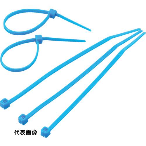 結束バンド 工具 ケーブル 配線 固定 屋内用 TRUSCO トラスコ中山 カラーケーブルタイ 青 幅4.8X250mm最大結束Φ68標準型 [TRCVR-250B] 販売単位：1