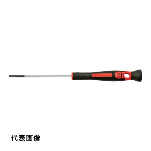 4016758040089｜8571640 [4008] 1販売 こちらの商品はメール便対応商品です。メール便対応数：5（※1回のご注文で対応数の合計が101以上だとメール便は対応できませんので予めご了承下さい。) 商品画像については実際の製品と異なる場合がございます。あくまでも商品のスペックをご確認の上ご注文をお願いいたします。※この商品は受注発注の商品です。その為メーカーに在庫がない場合がございます。その場合は大変申し訳ございませんがキャンセルとさせて頂きます。予めご了承下さい。8571640特長ハンドルは人間工学に基づいて設計されています。ヘッドがスムースに回転するので指先で回せます。硬度とトルク値はドイツDIN格及びISO基準以上です。ブレードを差し込んでの強力な締め付け作業も可能です。仕様刃先：［［−］］4.0軸長(mm)：100全長(mm)：193先端サイズ(mm)：4仕様2DIN ISO準拠(DIN ISO2380)材質_仕上軸：クロムバナジウム鋼グリップ：ポリプロピレン質量28.000G原産国ドイツJANコード4016758040089「ルーペスタジオ」では、拡大鏡(虫眼鏡/ルーペ)、双眼鏡、単眼鏡、望遠鏡などのレンズ製品を主に取り扱っております。工具製品は常には在庫しておらずお取りよせとなります。ご了承下さい。精密ドライバー 精密ドライバーBONDHUS プリシジョングリップ精密ドライバー 関連商品へ