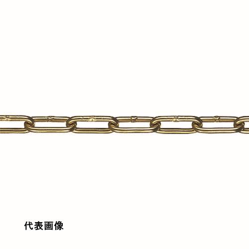Rakuten - 水本 【要長さ指定】アルミカラーチェーン ゴールド AL-6G 長さ・リンク数指定カット 29.1~30m未満 [AL-6-30C-G] AL630CG 販売単位：1 送料無料