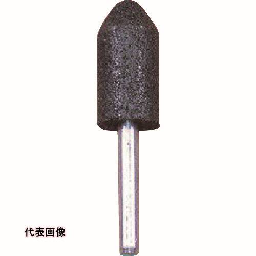 ヤナセ レジノイド軸付砥石 A(黒) 砲弾 19x38x6 [BA1938-H1-5P] BA1938H15P 5セット