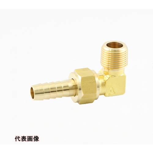 継手 配管 ネジ ねじ 建築 ASOH L型ホースジョイント PT1/4×Φ7 工事 [HL-1207] 販売単位：1