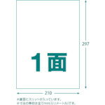 TRUSCO トラスコ中山 マルチラベルシール A4 1面 100枚入 ラベルサイズ 210X297 [TLS-A4-1-100] TLSA41100 販売単位：1