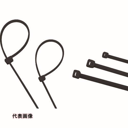 結束バンド 工具 ケーブル 配線 固定 屋内・屋外用 TRUSCO トラスコ中山 ケーブルタイ 幅2.4mmX100mm 最大結束Φ22 耐候性 100本入 [TRCVJ-100W] TRCVJ100W 販売単位：1