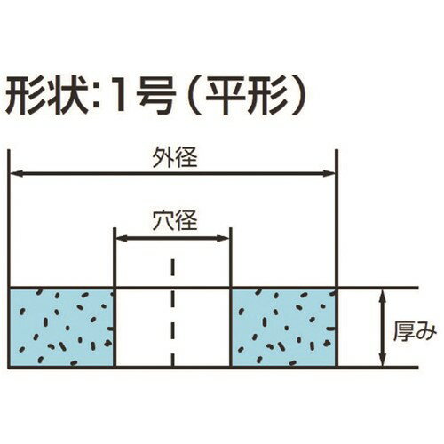 ノリタケ 汎用研削砥石 WA46K赤 255X25X19.05 [1000E62530] 1000E62530 販売単位：1 送料無料