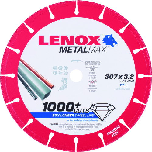 湿式 LENOX メタルマックス307mm [1985497] 1985497 販売単位：1 送料無料