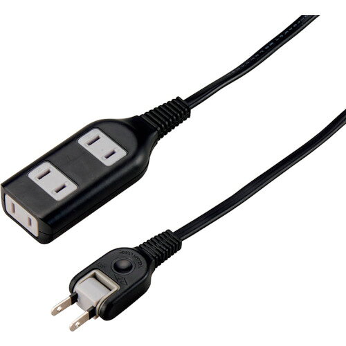 YAZAWA 耐トラ付タップ3個口5mブラック [Y02S305BK] Y02S305BK 販売単位：1