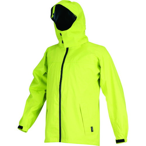 TRUSCO トラスコ中山 フードが回るストレッチレインスーツ ツバつき ライム M レイングッズ [NRSR-LM-M] NRSRLMM 販売単位：1 送料無料