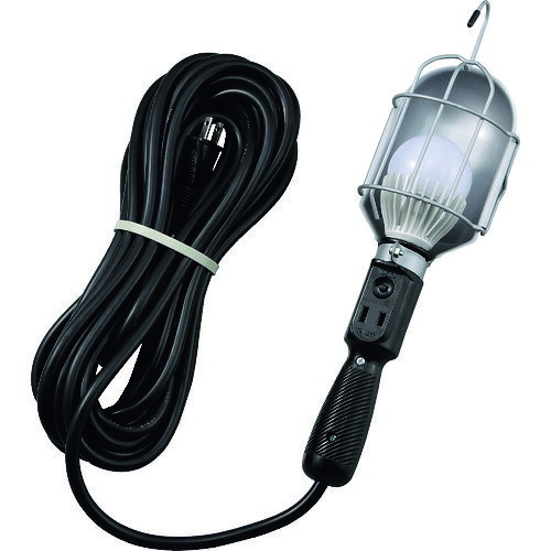 4930510351094｜149-2209 [CM10L ] 1販売商品画像については実際の製品と異なる場合がございます。あくまでも商品のスペックをご確認の上ご注文をお願いいたします。※この商品は受注発注の商品です。その為メーカーに在庫がない場合がございます。その場合は大変申し訳ございませんがキャンセルとさせて頂きます。予めご了承下さい。149-2209特長全光束800ルーメンです。金属反射を抑える電球色（色温度/3000K）です。省エネ・長寿命7.3W電球形LEDランプを採用しています。紫外線放射が少ないので、ほとんど虫を寄せ付けません。落としても割れにくい樹脂製グローブです。コンセント内蔵型(2Pコンセント×1)です。本体に照明ON/OFFスイッチ付です。電源ケーブル10m付です。ランプを守る金属製ガードネット付です。吊り下げフックで吊り下げての使用も可能です。用途車・重機・設備などの点検整備に。屋内での作業現場に。仕様明るさ(lm)：810コード長さ(m)：10電源(V)：100消費電力(W)：7.3全長(mm)：353標準消費電力料金：0.27円/h口金：E26電線種：VCT交換用球：LDA10L-G270仕様2電線長さ(m)：10電線仕様：VCT1.25［［MM2］］×2芯コンセント仕様：2P・12A・125V照明装置：10W電球形LEDランプ電圧：100V消費電力：10W周波数：50/60Hz兼用色温度：3000K(電球色)交換球：LDA10L-G270質量1.700KG原産国日本JANコード4930510351094「ルーペスタジオ」では、拡大鏡(虫眼鏡/ルーペ)、双眼鏡、単眼鏡、望遠鏡などのレンズ製品を主に取り扱っております。工具製品は常には在庫しておらずお取りよせとなります。ご了承下さい。作業灯 ハンドランプ（LED）ハタヤ 関連商品へ
