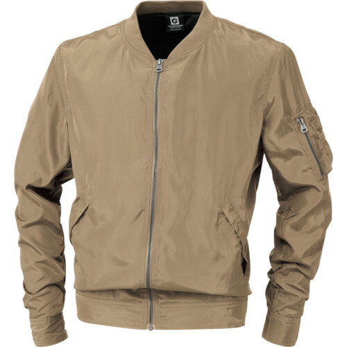 コーコス 【売切廃番】 防寒着 フライトジャケット G-7110 14キャメル L 着丈66cm 胸囲116cm [G-7110-14-L] G711014L 販売単位：1