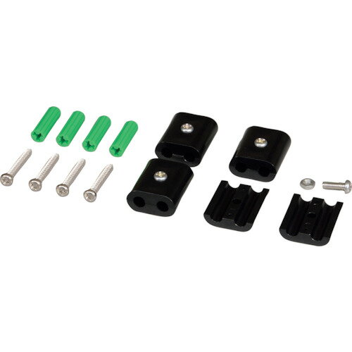 光 メッシュパネル用パーツ ジョイント金具 黒 4P [JA-1] 販売単位：1