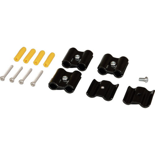 光 メッシュパネル用パーツ ジョイント金具 黒 8φ用 4P [JA-81] 販売単位：1