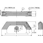付け替え 部品 取っ手 ハンドル パーツ SUGATSUNE (100036996)SJHC-160BLハンドル用別売キャップ【キャップ】別売品 [SJHC-160BL] SJHC160BL 販売単位：1