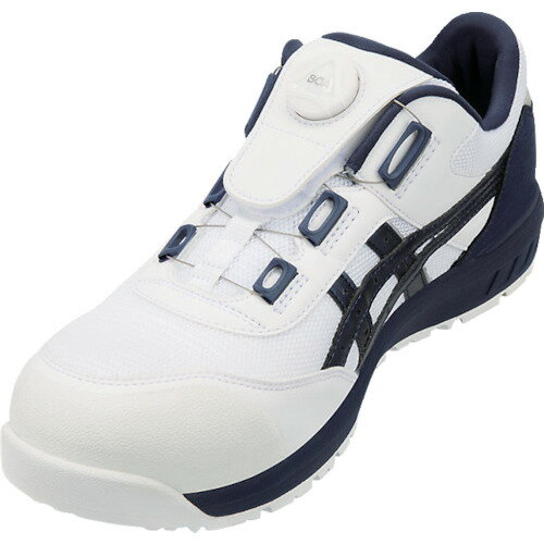 安全靴 作業靴 シューズ ワーキングシューズ おすすめ ASICS ウィンジョブCP209 BOA ホワイト×ピーコート 25.0cm asics 安全 靴 [...