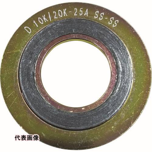 ダイコー グラファイト系渦巻き型ガスケット内(SS400) 呼び径(A):15 [D1000-10K-15A-4.5T-SS-SS-GR] D100010K15A4.5TSSSSGR 販売単位：1