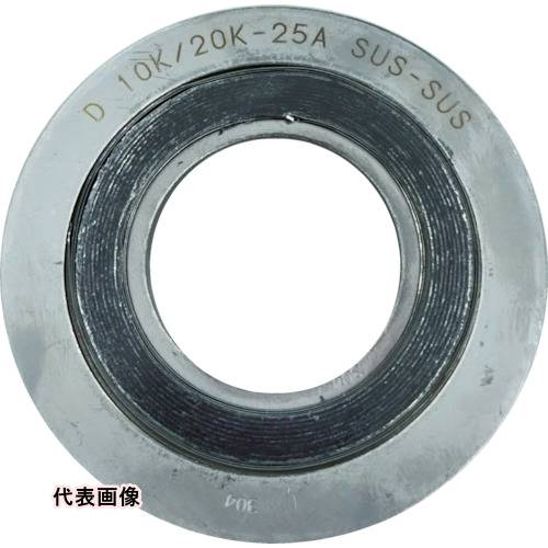 ダイコー グラファイト系渦巻き型ガスケット内外輪SUS 呼び径(A):65 [D1000-10K-65A-4.5T-SUS-SUS-GR] D100010K65A4.5TSUSSUSGR 販売単位：1 送料無料