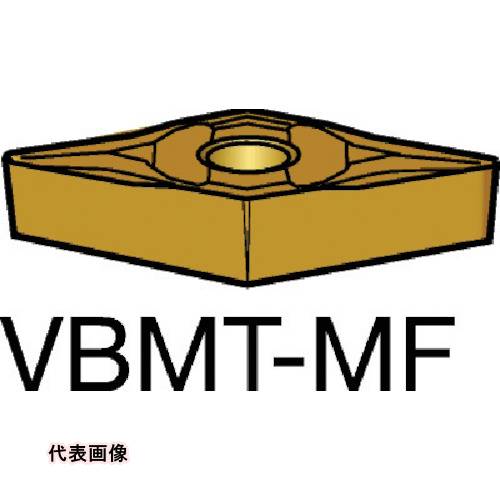 ターニングチップ SANDVIK コロターン107 旋削用ポジチップ(120) 2025 [VBMT 16 04 08-MF 2025] 10セット 送料無料