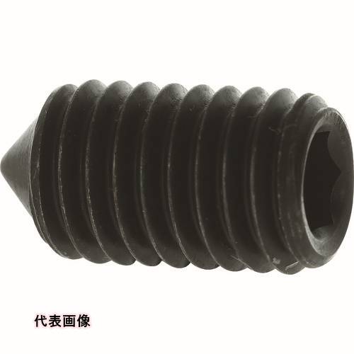 TRUSCO トラスコ中山 六角穴付止めねじ とがり先 黒染め M12×25 7本入 [B127-1225] B1271225 販売単位：1