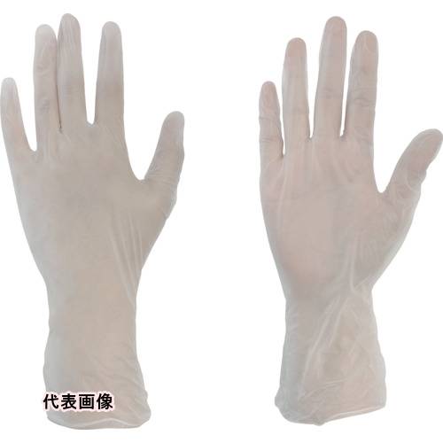 TRUSCO トラスコ中山 使い捨てビニール手袋(プラスチック手袋) 粉無M クリア (100枚入) [PVC-1008M] PVC1008M 販売単位：1(4)