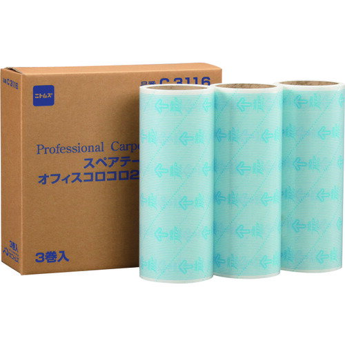 Rakuten - ニトムズ スペアテープオフィスコロコロフロアクリン240 3巻入 [C3116] C3116 販売単位：1