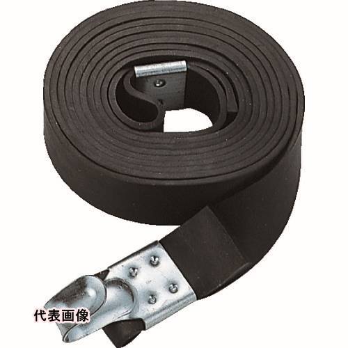 TRUSCO トラスコ中山 ゴムロープ金具付 幅20mmX長さ1.0m 1Pk(袋)=10本入 [GR-2010K] GR2010K 販売単位：1