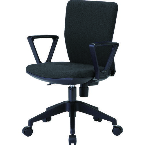 Rakuten - TRUSCO トラスコ中山 体圧分散オフィスチェア 布張り 肘付 ブラック [FCC55A-BK] FCC55ABK 販売単位：1 送料無料