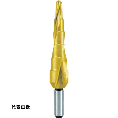 4007140082954｜766-0308 [101703T] 1本販売 こちらの商品はメール便対応商品です。メール便対応数：5（※1回のご注文で対応数の合計が101以上だとメール便は対応できませんので予めご了承下さい。) システム上、送料無料と表記されていても、沖縄県・離島宛、大型商品は追加料金をいただく場合があります。別途費用が発生する場合、システムの都合上ご購入時の自動配信メールには追加料金が含まれておりません。当店でご注文内容を確認し、別途メールにてご請求金額を連絡致します。商品画像については実際の製品と異なる場合がございます。あくまでも商品のスペックをご確認の上ご注文をお願いいたします。※この商品は受注発注の商品です。その為メーカーに在庫がない場合がございます。その場合は大変申し訳ございませんがキャンセルとさせて頂きます。予めご了承下さい。766-0308特長チタンコーティングにより耐熱性が高く、多様なワーク材質に対応可能です。ノンコーティング品と比較して約3〜4倍長寿命です。CBN研磨とスパイラルフルートによりビビりを最小限に抑えて高い切削性能を発揮します。スパイラルフルートにより長い切り屑でも排出がスムーズです。切り屑が詰まりづらいので切り刃が長持ちする且つワークに傷や痕が残りづらいです。用途鉄（強度900N/mm［［の2乗］］以下の物)・真鍮・プラスチック・ステンレス・鋳鉄仕様段幅(mm)：4段数(段)：9穴あけ寸法(φ)：1/4、5/16、3/8、7/16、1/2、9/16、5/8、11/16、3/4全長(mm)：69.8表面処理：チタンコーティングシャンク形状：三面取穴あけ寸法：1/4、5/16、3/8、7/16、1/2、9/16、5/8、11/16、3/4シャンク径：3/8先端角（°）：118段差角度（°）：90耐熱温度(℃)：600コーティング摩擦係数：0.55コーティングナノ硬度（Gpa）：24材質_仕上ハイス質量60.000G原産国ドイツJANコード4007140082954「ルーペスタジオ」では、拡大鏡(虫眼鏡/ルーペ)、双眼鏡、単眼鏡、望遠鏡などのレンズ製品を主に取り扱っております。工具製品は常には在庫しておらずお取りよせとなります。ご了承下さい。ステップドリル ステップドリル（ストレートシャンクタイプ）RUKO 2枚刃スパイラルステップドリル 関連商品へ