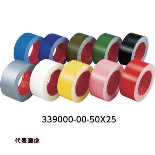 SLIONTEC カラー布粘着テープ25mm イエロー [339000-YL-20-25X25] 339000YL2025X25 販売単位：1
