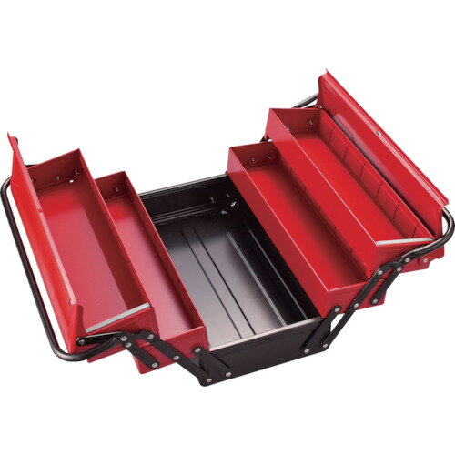 TONE ツールケース(メタル) V形3段式 410X220X220mm [BX430] 販売単位：1 送料無料