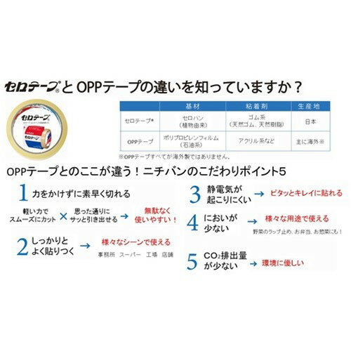 ニチバン セロテープ 405-24mmX35m バイオマスマーク認定製品 [405-24] 5セット