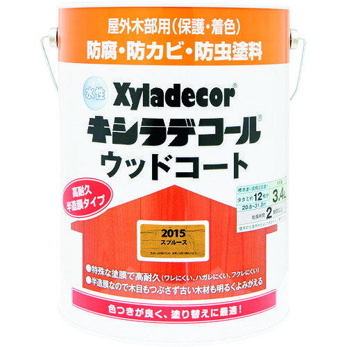 KANSAI 水性XDウッドコートS スプルース 3.4L [00097670470000] 00097670470000 販売単位：1 送料無料