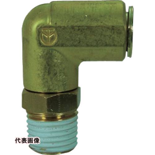 チヨダ 冷却水配管用タッチコネクターフジVタイプメイルエルボ(金属) 12mm・R1/4 [12-02MLB-V] 1202MLB..