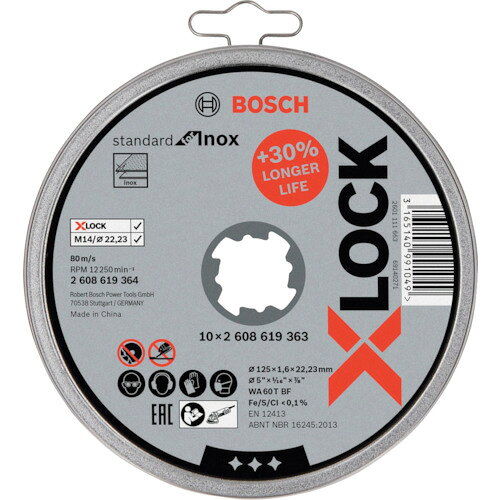 �ܥå��� X-LOCK��������125x1.6mm���ƥ�쥹��10������ѥå� [2608619364] 2608619364 ����ñ�̡�1 ����̵��